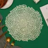 Jogos Americanos de PVC Transfronteiriços Estilo Nórdico Estampagem a Quente Tapete Isolante Impermeável e à Prova de Óleo Restaurante Ocidental Hotel Tapete de Mesa Decorativo Atacado