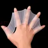 Pás de Silicone para Mãos de Natação Pás para Adultos Pés de Pato Pás de Mão de Sapo para Crianças Mergulho Homens e Mulheres Equipamento de Natação Atacado