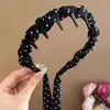 Diadema de verano con diseño texturizado para mujer, accesorio para el cabello de corona alta para uso diario, diadema de lujo de alta gama con dientes para mujer