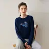 Suéter Cárdigan de Jacquard de Cereza de Alta Gama Otoño 25 Nuevo Estilo Perezoso Lana Cachemir Tejido