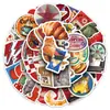 50 Piezas de Pegatinas Retro Americanas, Personalizadas y Creativas para Bricolaje, Impermeables para Motocicleta, Cuaderno, Taza de Agua, Pegatinas al por Mayor