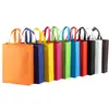Bolsa não tecida bolsa tote LOGO bolsa de proteção ambiental impressão bolsa de compras publicitária em branco pronta entrega impressão urgente