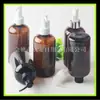 Botella de plástico marrón 250ml botella de gel de ducha botella de aceite limpiador botella de protector solar PET botella de champú botella hidráulica desmaquillante