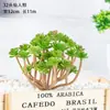 Plantas Verdes Biônicas, Plantas de Plástico Suculentas Artificiais, Flores Miniatura, Arranjos de Flores em Vasos para Sala de Estar, Decorações de Flores Artificiais
