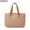 Bolso de mano informal para mujer, bolso diagonal de lona impermeable con primera capa de cuero, bolso de hombro de color sólido, suministro de fábrica desbordante