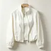 Nova Jaqueta Corta-Vento com Gola Alta Feminina Primavera e Outono Novo Estilo Petite Fina Casual Jaqueta Jaqueta Feminina