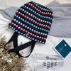 Estilo coreano moda saco de lona Internet celebridade pequena fresca saco de almoço casual temperamento artístico bolsa