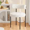 Taburete de Maquillaje, Silla de Comedor para el Hogar, Silla de Tocador Minimalista Moderna, Silla para Habitación de Niñas con Respaldo, Taburete de Tocador Nórdico, Lujo Ligero
