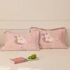 Funda de almohada de algodón puro, Par de algodón, Funda de almohada de gasa de dibujos animados, Antideslizante, Anticaída, Funda de almohada para el hogar, Paquete individual