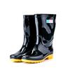 Botas de Chuva Hongxinglong Personalizadas de Fábrica Oem Oem Adulto Plástico Resistente ao Desgaste Botas de Chuva Médias e Altas Sapatos Impermeáveis