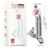 Funda Colmillo de Lobo de Cristal Dragón Volador, Funda Portátil con Control Remoto Inalámbrico Elefante Volador, Vibración Extendida Extremo B, En Stock Envío Directo, Dropshipping de una Pieza