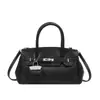 Bolsas para Mujer con Acabado de Lujo y Buena Calidad, Bolso de Mano Platino, Nuevo Modelo 2026, Patrón de Lichi, Bolso Cruzado Retro Súper Moderno