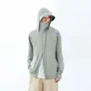 Mismo estilo que cierta ropa de protección solar para mujer con forma de plátano, protección UV, máscara con capucha, ropa de protección solar para ciclismo al aire libre, correr, chaqueta para hombre, seda de hielo