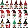 16 Piezas Adornos Colgantes de Enano de Madera de Navidad Enano Hueco para Árbol de Navidad con Colgante de Cuerda Decoraciones para el Hogar