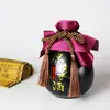 Botella de Licor Botella Vacía 500ml Jarra de Cerámica Retro para Vino Botella de Vidrio Japonesa Sellada de Fábrica Jarra de Vino de 1.5 Jin