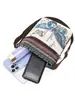 Bolsa de Lona para Mujer Bolso Cruzado Estilo Chino Estudiante Lindo Hacia Fuera Estilo Étnico Tejido Teléfono Móvil Bolso Pequeño Bolso de Hombro