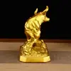 Adorno del Buey del Zodiaco Que Cambia las Cosas, Adorno de Buey de Cobre para Decoración de Escritorio de Oficina, Diseño Auspicioso de Buey, Fabricante de Artículos de Cobre