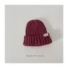 Chapéu de Lã Tricotado Estilo Coreano Dopamine para Bebês e Crianças, Quente para Outono e Inverno, com Trança Reta, para Meninos e Meninas