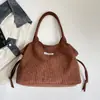 2026 Bolso de Mano de Pana de Gran Capacidad Estilo Nuevo para Estudiantes Universitarios, para la Clase, para Ir al Trabajo, Bolso de Hombro Versátil