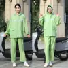 Impermeable Reflectante Engrosado Antidisturbios Multifuncional Set Dividido Cuerpo Completo Hombres Mujeres Estudiantes Adultos Poncho de Lluvia para Patinete Eléctrico