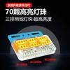 Luces laterales de tres filas superbrillantes impermeables para camión de 24 V, luces laterales anchas de dirección con pantalla de marcha atrás para remolque de camión, luces laterales, luces de cintura