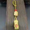 Nuevo llavero pequeño de estilo chino, exquisito, colgante para llave de coche de calabaza auspiciosa de estilo antiguo, unisex, simbolizando fortuna y prosperidad