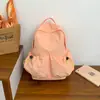 Mochila de nylon de color macarrón 2026 nueva para mujer, ligera, se puede usar como bolsa de viaje o mochila escolar para estudiantes de secundaria