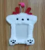 Set de Tarjetas de Felpa Serie Animales Corea del Sur Tarjeta de Comida para Estudiantes Caza de Estrellas Frijol de Amor Tarjeta Pequeña Bolsa para Mostrar Fotos