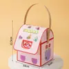 Bolsa de Janela de Natal Caixa de Embalagem de Cupcake Formato Criativo de Desenho Animado Caixa de Embalagem para Assados e Confeitaria 2/4/6