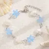 Pulsera Cruzada Europea y Americana de Playa Estrella de Mar Caracola para Mujer Nicho Moda Costura Piedra Natural Cuentas de Colores Pieza de Mano