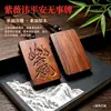 Madeira de Jujuba Natural Atingida por Raio Talismã da Espada Sete Estrelas do Mestre Celestial Pingente com Palavra Proibida Ziwei Torre Wenchang Cabacinho Item de Mão Pingente Talismã Protetor