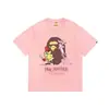 Camiseta estilosa japonesa da marca Ape Kikai Maneki Neko de manga curta para homens e mulheres, adolescentes, moda de rua e campus, camiseta juvenil de manga curta