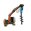 Máquina Perforadora de Pilotes Helicoidales, Equipo de Perforación Rotatoria Multifuncional Totalmente Automático Tipo Oruga, Equipo de Perforación Helicoidal para Excavadoras Pequeñas