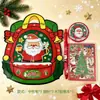 Mochila escolar de Natal transfronteiriça, bolsa de presente de mão, conjunto de papelaria, material escolar para alunos do ensino fundamental, atividades de classe, presente de Natal