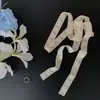 Bufanda Larga Estrecha de Encaje Blanco para Mujer, Nuevo Estilo Primavera Temprana, Diadema de Gama Alta, Cinturón, Corbata de Cuello, Accesorio de Protección para el Cuello