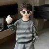 Conjunto de Moletom Estilo Coreano Primavera e Outono para Meninos 2026 Novo Lindo Estiloso Roupas Infantis Bebê Menino Crianças Roupas Esportivas