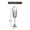 Taça de Cristal com Diamantes, Taça de Champagne, Taça Clássica Flauta para Espumante, Taça de Vinho com Borda Inclinada, Taça de Cocktail