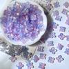 Al por mayor 10 mm agujero mediano color hortensia esmalte cuatro hojas diy pasador de pelo antiguo tocado pulsera materiales hechos a mano