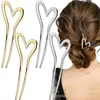 Horquillas en forma de U Europeas y Americanas, Horquillas de Aleación de Alta Gama para la Parte Trasera de la Cabeza, Elegantes Horquillas para Moños para Mujeres, En Stock