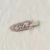 Pinza para el Cabello de Aleación Estilo Coreano con Pedrería, Pinza de Pato, Elegante y Versátil, Sensación de Alta Gama, Accesorio para Flequillo y Cabello, Adorno para el Cabello que No Marca