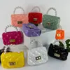 [Perla Única] Bolso de Mano Mini de Perlas para Mujer 2024 Nuevo de Moda Tendencia Nicho Bolso de Gelatina Estilo Occidental
