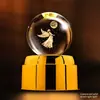 Luz Noturna de Planeta com Bola de Cristal Giratória Enfeites Criativos para Mesa Artesanato Feng Shui Presentes para Professores Novos Produtos Transfronteiriços