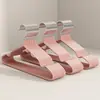 Colgador de plástico grueso con recubrimiento nuevo estilo extra grueso para adultos plástico con recubrimiento antideslizante sin marcas colgador de ropa colgador de ropa para niños