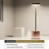 Lâmpada de Mesa Popular Simples em Forma de I Transfronteiriça Carregamento USB Retro Metálica Mesa de Jantar Toque Luz Noturna Mesa de Cabeceira Luz Noturna
