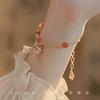 Little Red Riding Book ins Niche Design Namorada Guofeng Gold Silk Bell Pingente Namorada Pulseira Presente Especial