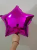 Globos de Papel de Aluminio con Forma de Corazón y Estrella de Cinco Puntas de 18 pulgadas y 10 pulgadas en Colores Azul, Oro Rosa, Rojo, Morado, Rosa para Fiestas