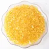 Ornamentos de decoração de casa de cascalho de cristal citrino natural Caixa de armazenamento de recipiente de joias de pedra desmagnetizante amarela brasileira