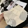 Roupa Íntima Feminina Sem Costura Plus Size de Seda Gelada para Mulheres Gordas, Calcinha de Peça Única Cintura Média com Levantamento 3D de Glúteo e Secagem Rápida