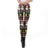 Comercio Exterior Transfronterizo Moda Europea y Americana Leggings Estampados con Patrón Navideño para Mujer Ropa Exterior para Mujer Mallas de Yoga para Mujer