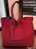Bolso de Lona de Doble Cara Nuevo, Bolso de Hombro de Mezclilla Casual de Gran Capacidad para Estudiantes, Bolso de Hombro Estilo Coreano Estilo Perezoso
